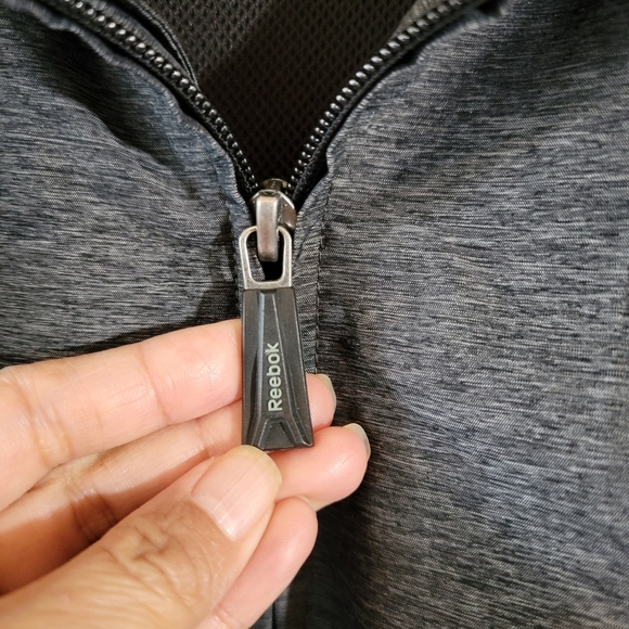 NFL ONFIELD Reebok Men's Gray Full-Zip Nylon Windbreaker Jacket Sz 2XL Outdoor - Picture 5 of 12